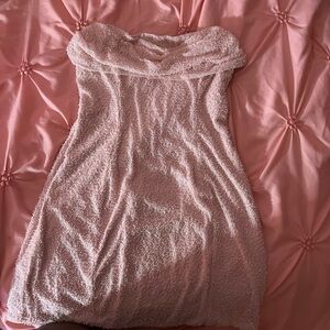 Oh Polly- Embellished Strapless Dress worn once.